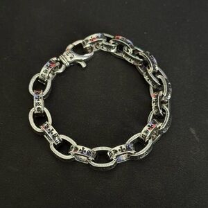 Gothic Style Silver Chain Bracelet
